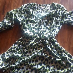 GB pale blue animal print dress sizeM